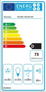 Electrolux EFC226R Rustik Davlumbaz, Siyah, 60 cm, 420 m3, Piramit, Duvara monte - 3