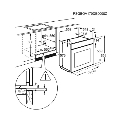 Electrolux EOA5220AOR Ankastre Fırın, Siyah, Rustik Tasarım - 2