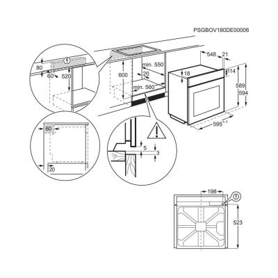 Electrolux EOA5220AOV Ankastre Fırın, Beyaz, Rustik Tasarım - 2