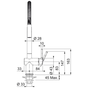 Franke Active Plus Semi Pro Armatür, Mat Siyah - 3