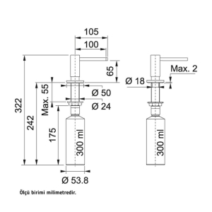 Franke Active SM Sıvı sabunluk, Copper - 2