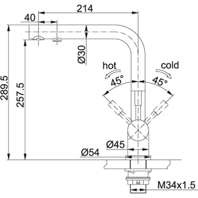 Franke Atlas Armatür, Inox, Arıtma Cihazına Bağlanabilir - 2