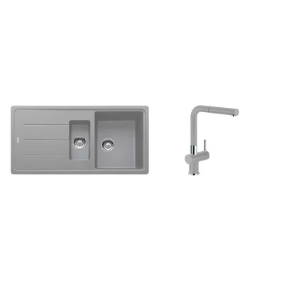 Franke BFG 651 Stone Grey Evye, Active Plus Doccia Stone Grey Armatür Seti - 1