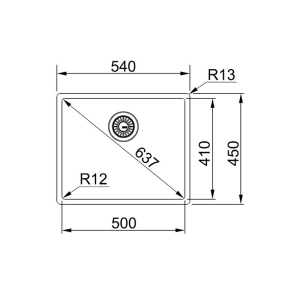 Franke Box BXX 210-110-50 Paslanmaz Çelik Evye, 1 Hazne, Inox - 2