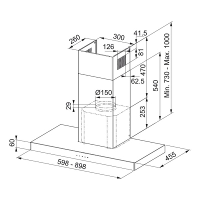 Franke Davlumbaz FCR 925 TC BK-NG-900 Siyah-Inox - 2