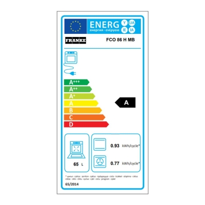 Franke FCO 86 H MB Ankastre Fırın, Mat Siyah, Country, 65 LT, 8 program - 4
