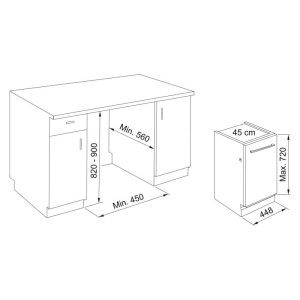 Franke FDW 4510 E8P E Tam Ankastre Bulaşık Makinesi - 3