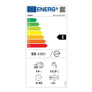 Franke FDW 614 D6P DOS E Ankastre Bulaşık Makinesi - 3