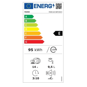 Franke FDWS 614 D8P DOS E Yarı Ankastre Bulaşık Makinesi - 4