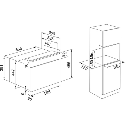 Franke FMY 45 MW XS Mikrodalga, Black + Inox Frame - 2