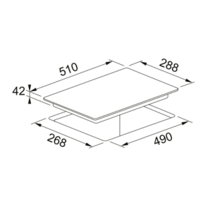 Franke FRSM 302 C TD BK Ankastre Elektrikli Ocak, 30cm, Siyah Cam - 2