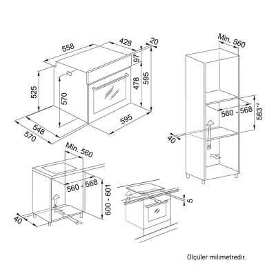 Franke Smart Linear FSL 82 H XS Ankastre Fırın, Inox, Turbo - 2