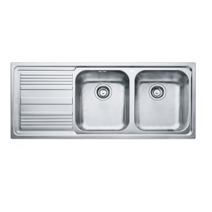 Franke Logica Line LLX 621 Inox 2 Hazneli Evye, Sol damlalık - Franke