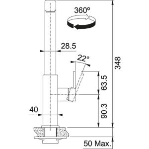 Franke Mythos Doccia Armatür, Çelik - 2