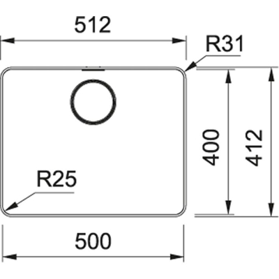 Franke MYX 210-50 Evye, Paslanmaz Çelik - 3