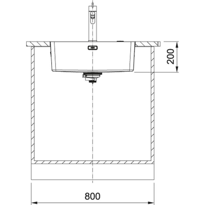 Franke MYX 210-55 Evye, Paslanmaz Çelik - 2