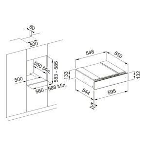 Franke Şaraplık Aksesuar Çekmecesi FMY 14 WCRD XS Siyah, Inox - 2