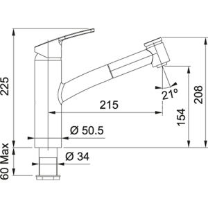 Franke SMART DOCCİA Armatür, Krom - 2