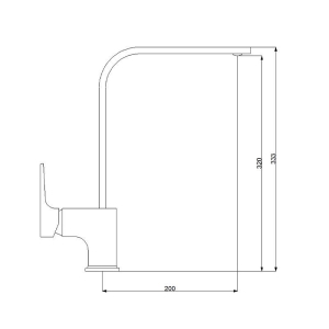 Newarc 941881LB Aqua Evye Armatürü, Siyah - 2