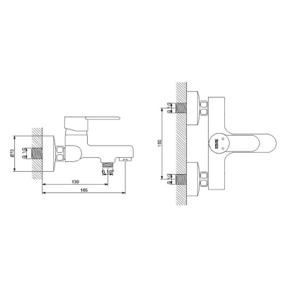 Newarc 971511 Domino Banyo Bataryası - 2