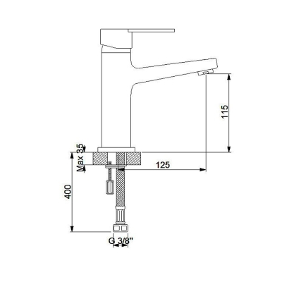 Newarc 971628 Domino Lavabo Bataryası, Altın - 2