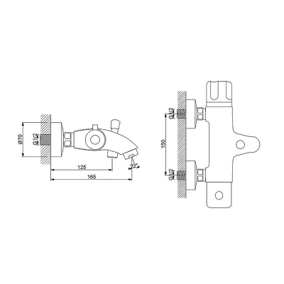 Newarc Tekno Termostatik Banyo Bataryası - 2