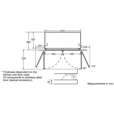 Siemens CI36TP02 Ankastre Buzdolabı, 3 Kapılı - 7