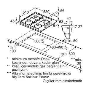 Siemens EB6C5PB80O İnox Ankastre Ocak - 2