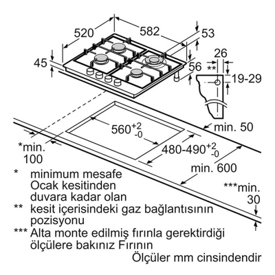 Siemens EG6B5HB60O Ankastre Ocak, Inox, Wok gözlü - 2