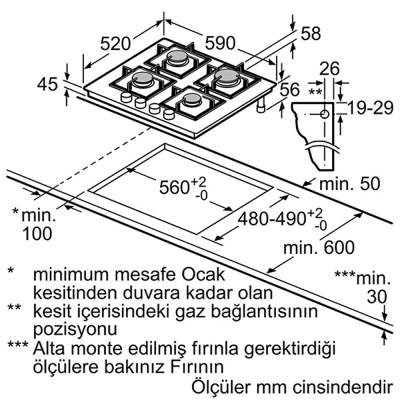 Siemens EN6B2PO10O Ankastre Cam Ocak - 4