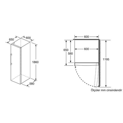 Siemens GS29NVWE0N Derin Dondurucu - 6