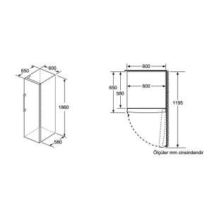 Siemens GS36NVW30N iQ300 noFrost Çekmeceli Derin Dondurucu, Beyaz - 3