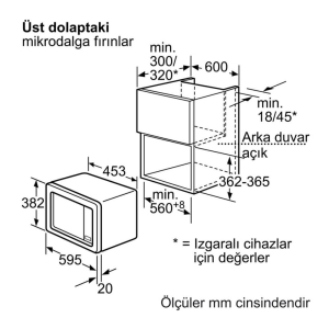 Siemens HF15M561 iQ100 Ankastre Mikrodalga Fırın, 60 cm - 3