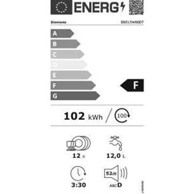 Siemens SN515W00DT Yarı Ankastre Bulaşık Makinesi, Beyaz - 2