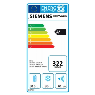 Siemens KD47VVW20N LowFrost Buzdolabı Beyaz, 405lt. - 4