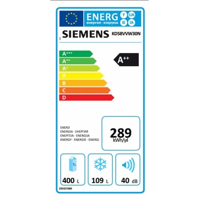 Siemens KD58VVW30N lowFrost Buzdolabı, Beyaz, 514lt. - 4