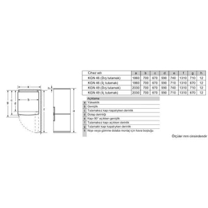 Siemens KG46NUIF0N Buzdolabı, Alttan Donduruculu - 8