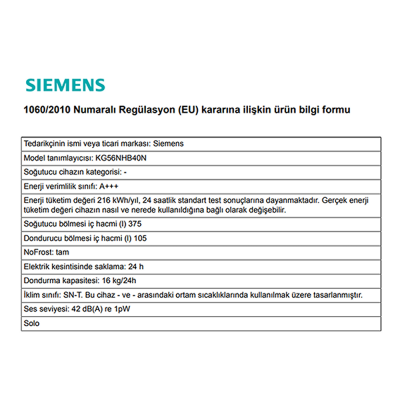 Siemens KG56NHB40N Buzdolabı - 4