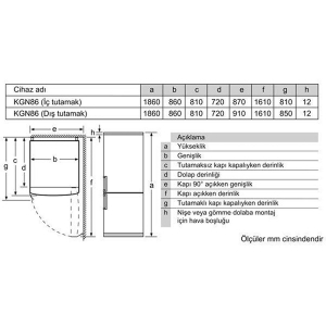 Siemens KG86BAIF0N Buzdolabı, Inox - 8