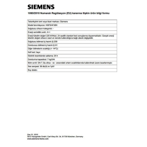 Siemens KI87SAF30N Ankastre Buzdolabı, lowFrost, A++ - 3