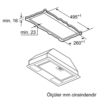 Siemens LB53NAA30 Gömme Aspiratör, 53 cm - 7