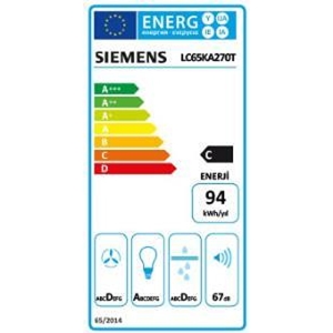 Siemens LC65KA270T Beyaz 60 cm Davlumbaz - 3