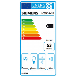 Siemens LC67KHM20 Davlumbaz, 60 cm - 7