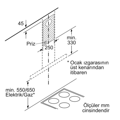 Siemens LC77BHM50 iQ300 Duvar Tipi Davlumbaz, 75 cm - 3