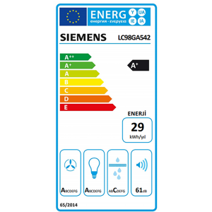 Siemens LC98GA542 Davlumbaz, 90 cm - 5