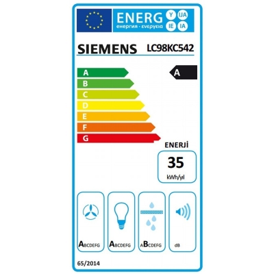 Siemens LC98KC542 Eğik Davlumbaz, 90 cm, Camlı - 4