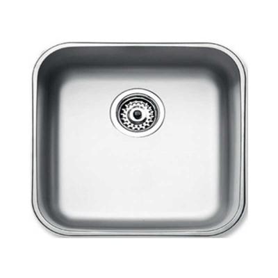 Teka BE 40.40 Paslanmaz Çelik Evye, Inox yüzeyli, Tezgah altı, 40x40 cm - 1