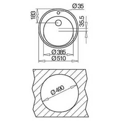 Teka CENTROVAL Evye, Dekorlu, 51 cm - 2