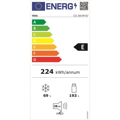 Teka CI3 350 NF EU WH Ankastre Kombi Buzdolabı - 3