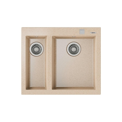 Teka FORSQUARE 2B 590 TG AVENA BEIGE Granit Evye, Tezgah Üstü - 1